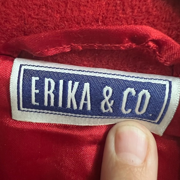 Vintage Dark Red Erika & Co. Jacket 83% Wool - Picture 4 of 6